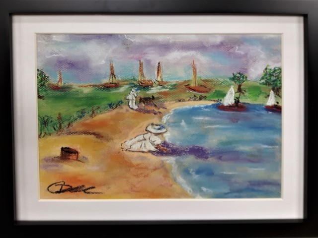 Summertime - 9×12 - Soft Pastel - $100